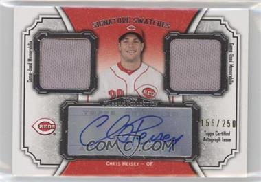 2012 Topps Museum Collection - Signature Swatches Autograph Dual Relics #SSADR-CH2 - Chris Heisey /250