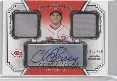 2012 Topps Museum Collection - Signature Swatches Autograph Dual Relics #SSADR-CH2 - Chris Heisey /250