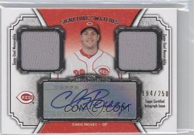 2012 Topps Museum Collection - Signature Swatches Autograph Dual Relics #SSADR-CH2 - Chris Heisey /250