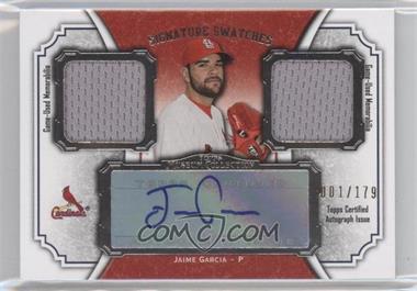 2012 Topps Museum Collection - Signature Swatches Autograph Dual Relics #SSADR-JG - Jaime Garcia /179