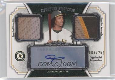 2012 Topps Museum Collection - Signature Swatches Autograph Dual Relics #SSADR-JW - Jemile Weeks /250