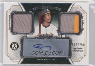2012 Topps Museum Collection - Signature Swatches Autograph Dual Relics #SSADR-JW - Jemile Weeks /250