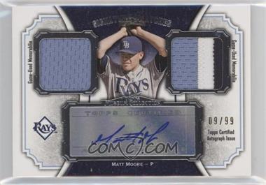 2012 Topps Museum Collection - Signature Swatches Autograph Dual Relics #SSADR-MMO - Matt Moore /99 [Uncirculated]