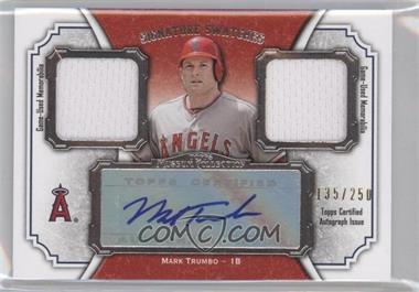 2012 Topps Museum Collection - Signature Swatches Autograph Dual Relics #SSADR-MT - Mark Trumbo /250