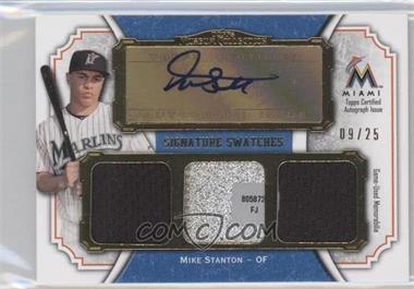 2012 Topps Museum Collection - Signature Swatches Autograph Triple Relics - Gold #SSATR-MS - Giancarlo Stanton /25