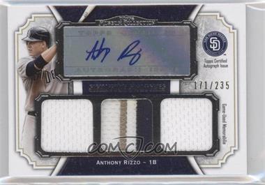 2012 Topps Museum Collection - Signature Swatches Autograph Triple Relics #SSATR-AR - Anthony Rizzo /235