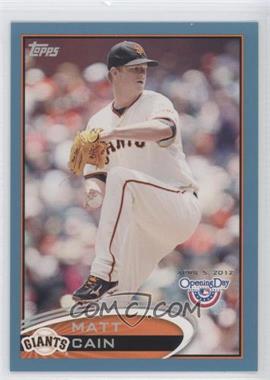 2012 Topps Opening Day - [Base] - Blue #125 - Matt Cain /2012