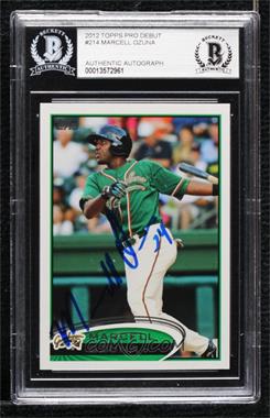 2012 Topps Pro Debut - [Base] #214 - Marcell Ozuna [BAS Authentic]