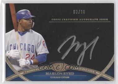2012 Topps Tier One - Crowd-Pleaser Autographs - Silver Ink #CPA-MBY - Marlon Byrd /10