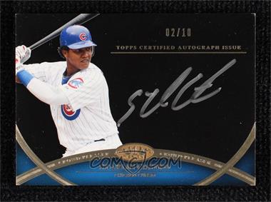 2012 Topps Tier One - Crowd-Pleaser Autographs - Silver Ink #CPA-SC - Starlin Castro /10