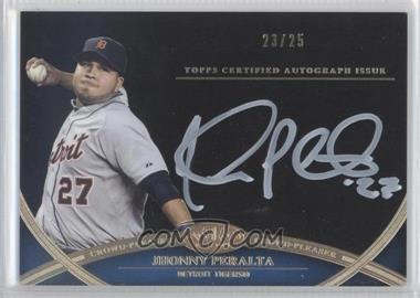 2012 Topps Tier One - Crowd-Pleaser Autographs - White Ink #CPA-JP - Jhonny Peralta /25