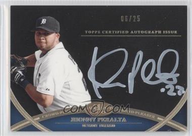 2012 Topps Tier One - Crowd-Pleaser Autographs - White Ink #CPA-JPE - Jhonny Peralta /25