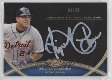 2012 Topps Tier One - Crowd-Pleaser Autographs - White Ink #CPA-MCA - Miguel Cabrera /25