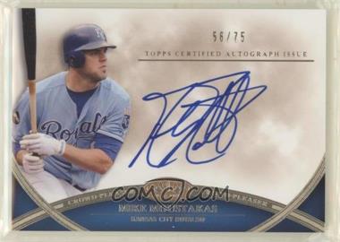 2012 Topps Tier One - Crowd-Pleaser Autographs #CPA-MM - Mike Moustakas /75