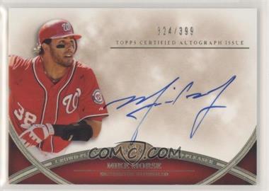 2012 Topps Tier One - Crowd-Pleaser Autographs #CPA-MMS - Mike Morse /399