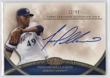 2012 Topps Tier One - Crowd-Pleaser Autographs #CPA-YG - Yovani Gallardo /50