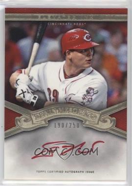 2012 Topps Tier One - Elevated Ink #EI-DM.1 - Devin Mesoraco (Red Ink) /250