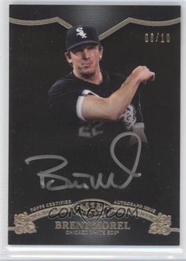 2012 Topps Tier One - On the Rise Autograph - Silver Ink #OR-BM - Brent Morel /10