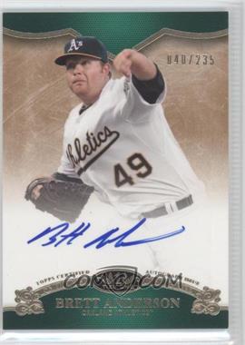 2012 Topps Tier One - On the Rise Autograph #OR-BAN - Brett Anderson /235
