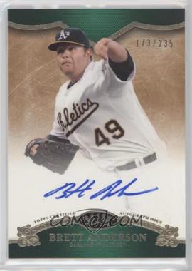 2012 Topps Tier One - On the Rise Autograph #OR-BAN - Brett Anderson /235