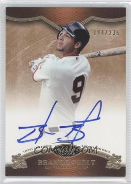 2012 Topps Tier One - On the Rise Autograph #OR-BBE - Brandon Belt /235