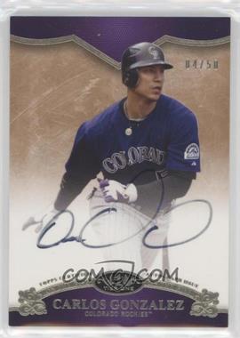 2012 Topps Tier One - On the Rise Autograph #OR-CGO - Carlos Gonzalez /50