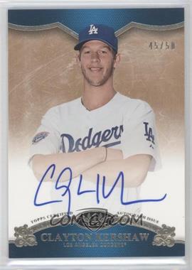 2012 Topps Tier One - On the Rise Autograph #OR-CKE - Clayton Kershaw /50