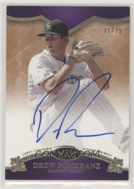 2012 Topps Tier One - On the Rise Autograph #OR-DP - Drew Pomeranz /75 [EX to NM]
