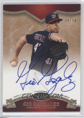 2012 Topps Tier One - On the Rise Autograph #OR-GG - Gio Gonzalez /50