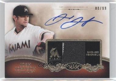 2012 Topps Tier One - Top Shelf Autographed Relics #TSAR-JJO - Josh Johnson /99