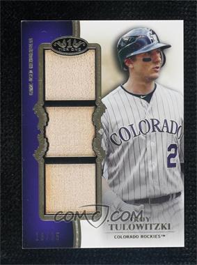 2012 Topps Tier One - Top Shelf Relics - Triple #TSTR-TT - Troy Tulowitzki /25