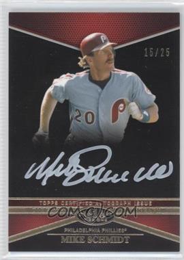 2012 Topps Tier One - Top Tier Autograph - White Ink #TTA-MS - Mike Schmidt /25