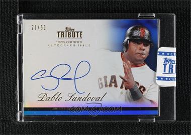 2012 Topps Tribute - Autographs - Blue #TA-PS1 - Pablo Sandoval /50 [Uncirculated]
