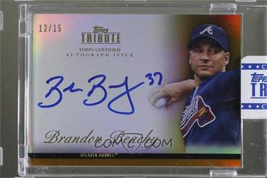 2012 Topps Tribute - Autographs - Gold #TA-BB1.1 - Brandon Beachy /15 [Uncirculated]