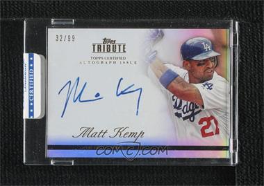 2012 Topps Tribute - Autographs #TA-MK1 - Matt Kemp /99 [Uncirculated]