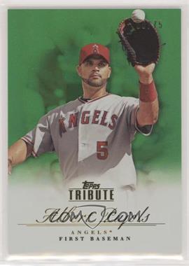 2012 Topps Tribute - [Base] - Green #62 - Albert Pujols /75