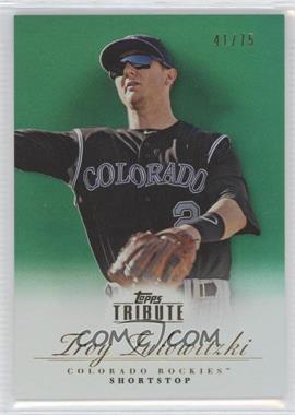 2012 Topps Tribute - [Base] - Green #82 - Troy Tulowitzki /75