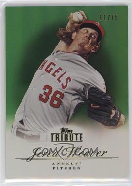 2012 Topps Tribute - [Base] - Green #87 - Jered Weaver /75 [EX to NM]