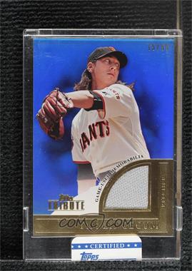 2012 Topps Tribute - Tribute to the Stars Relic - Blue #TSR-TL - Tim Lincecum /50 [Uncirculated]