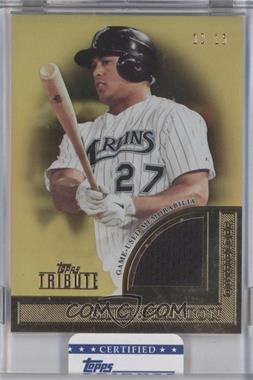 2012 Topps Tribute - Tribute to the Stars Relic - Gold #TSR-MS - Giancarlo Stanton /15 [Uncirculated]