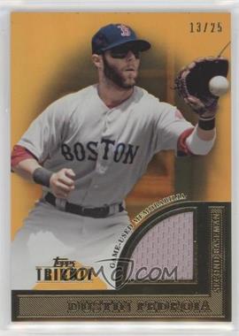 2012 Topps Tribute - Tribute to the Stars Relic - Orange #TSR-DP - Dustin Pedroia /25