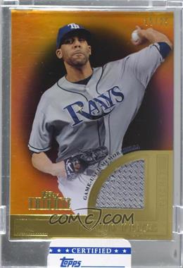 2012 Topps Tribute - Tribute to the Stars Relic - Orange #TSR-DPR - David Price /25 [Uncirculated]