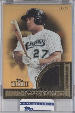 2012 Topps Tribute - Tribute to the Stars Relic - Orange #TSR-MS - Giancarlo Stanton /25 [Uncirculated]