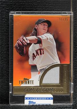 2012 Topps Tribute - Tribute to the Stars Relic - Orange #TSR-TL - Tim Lincecum /25 [Uncirculated]