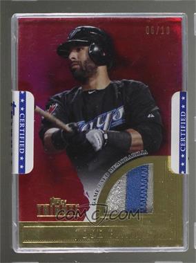 2012 Topps Tribute - Tribute to the Stars Relic - Red #TSR-JB - Jose Bautista /10 [Uncirculated]