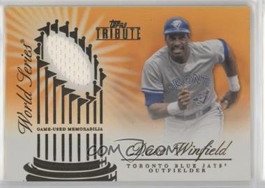 2012 Topps Tribute - World Series Swatches - Orange #WSS-DW - Dave Winfield /25