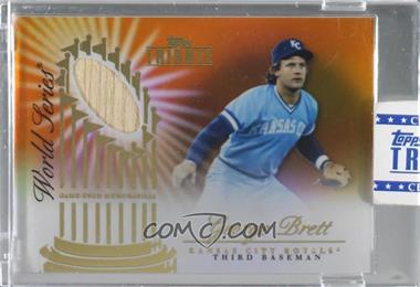 2012 Topps Tribute - World Series Swatches - Orange #WSS-GB - George Brett /25 [Uncirculated]