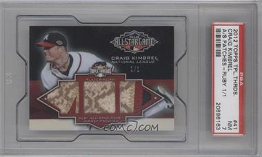 2012 Topps Triple Threads - All-Star Game Patch Relics - Ruby #TTASP-41 - Craig Kimbrel /1 [PSA 7 NM]