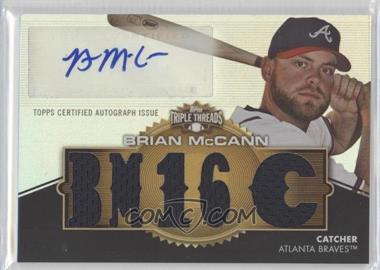 2012 Topps Triple Threads - Autographed Relics - Gold #TTAR-233 - Brian McCann /9