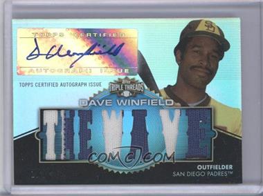 2012 Topps Triple Threads - Autographed Relics - Sapphire #TTAR-206 - Dave Winfield /3